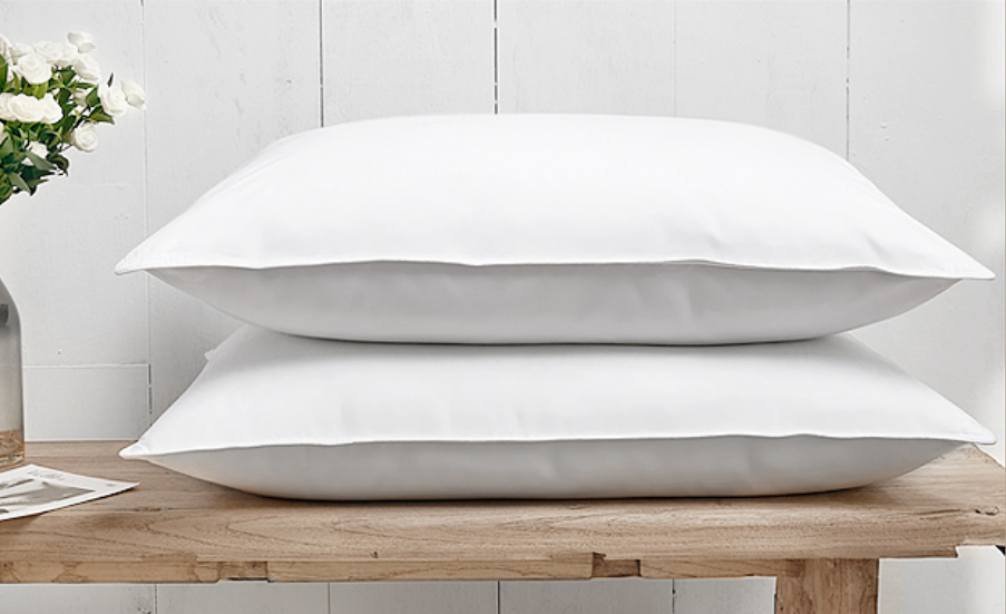 MICROFIBRE PILLOW WITH COTTON SHELL