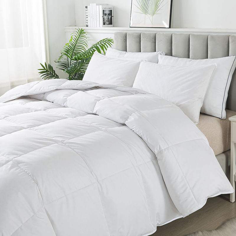 Ultra-Soft Luxury White Goose Feathers Down Comforter Duvet Insert Down Comforter Hotel Collection Comforter Oeko-tex 100