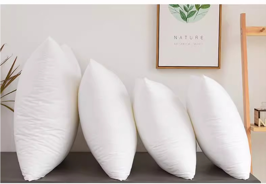 Wholesale washed white cushion down pillow hotel insert cushion inner for hotel and home used sleeping pillow core